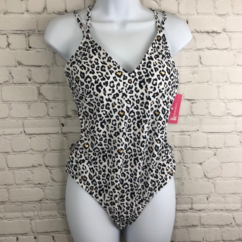 NWOT Xhilaration Animal Print One Piece Side Cutouts